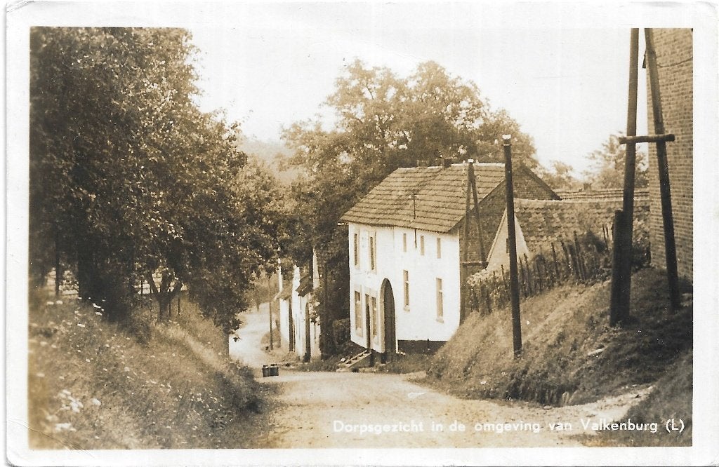 AK Valkenburg - Dorpsgezicht in de omgeving van Valkenburg, Verzenden, 1940 tot 1960, Gelopen, Limburg