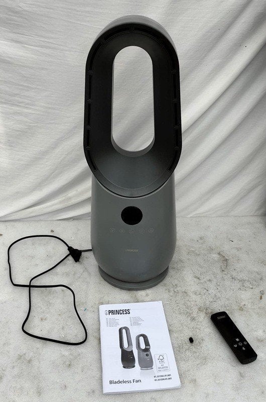 Princess Bladloze Torenventilator, Ophalen, Ventilator met afstandsbediening, Zo goed als nieuw, Torenventilator