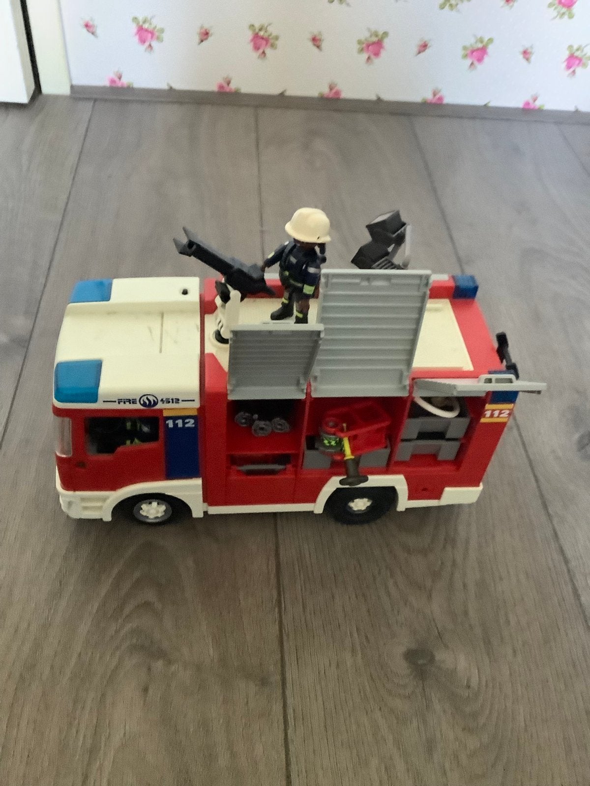 Playmobil brandweerwagen 4821 inclusief accessoires, Complete set, Voertuig, Ophalen of Verzenden, Zo goed als nieuw