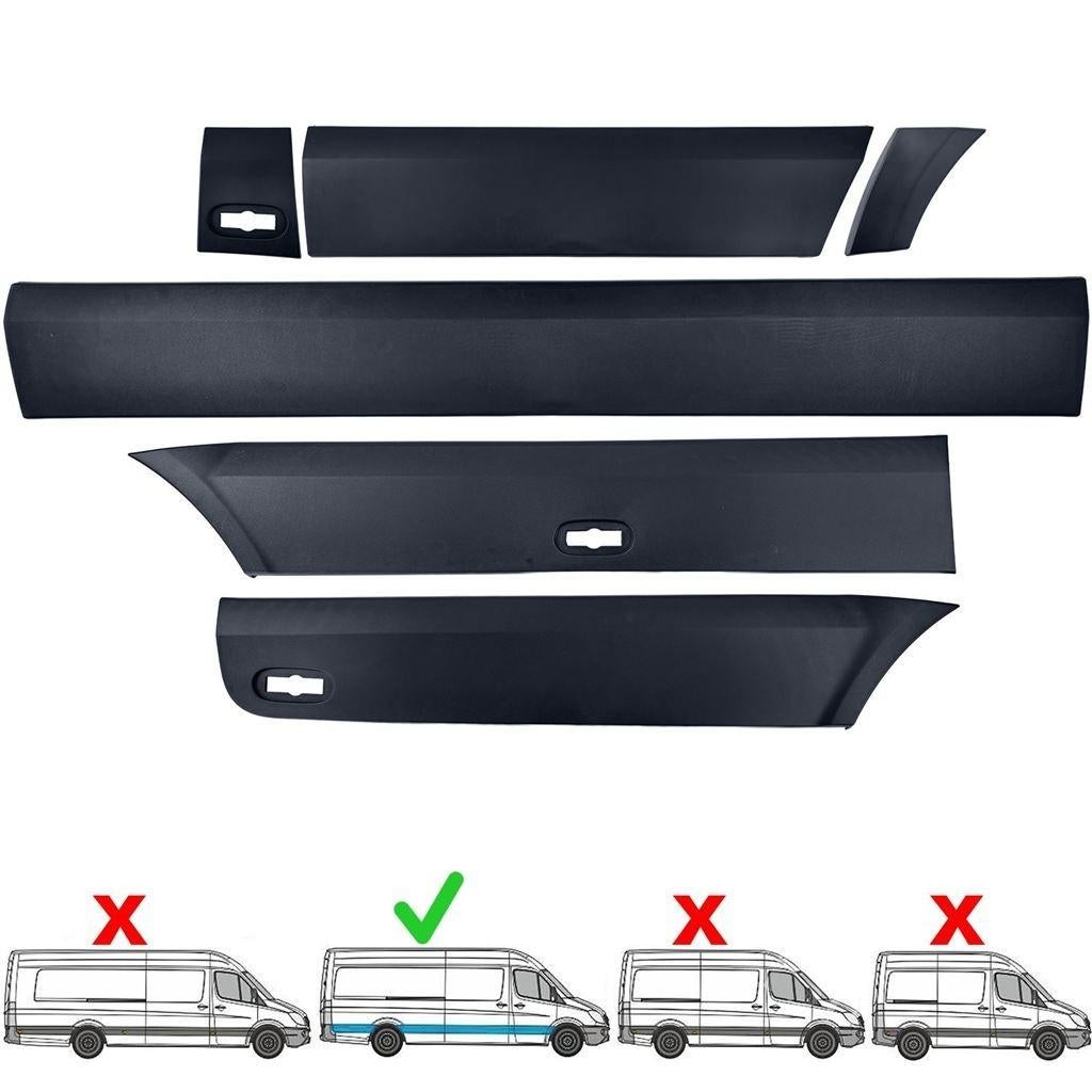 Set Sierlijsten Bumperlijsten Rechts Mercedes Sprinter W906, Ophalen of Verzenden, Automotive Parts, A.parts@hotmail.nl, Trasmolenlaan 12 3447 GZ Woerden