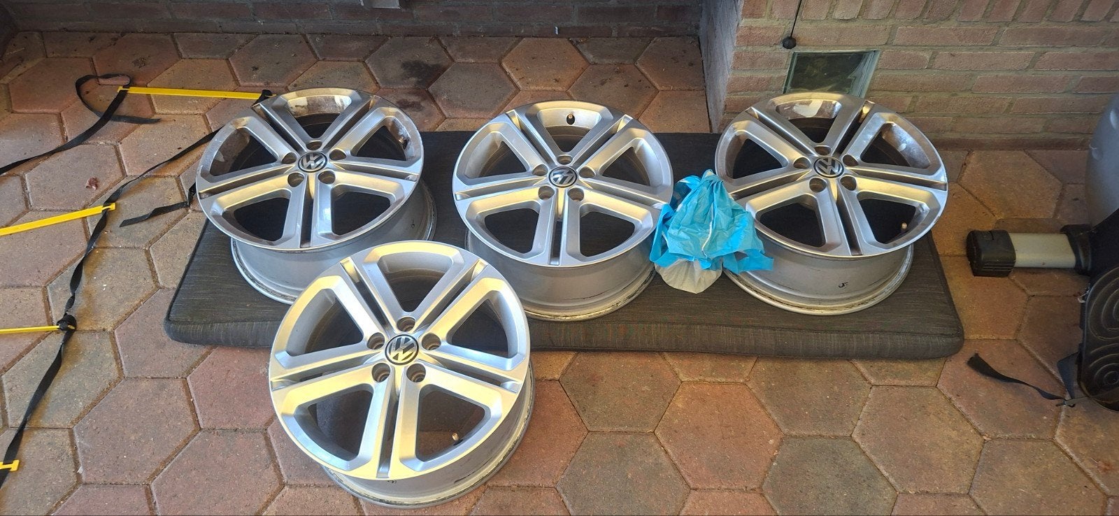 Originele VW Polo 6R velgen 5x100 ET46 7.0Jx16H2, Auto-onderdelen, Banden en Velgen, Ophalen, Velg(en), 16 inch, All Season