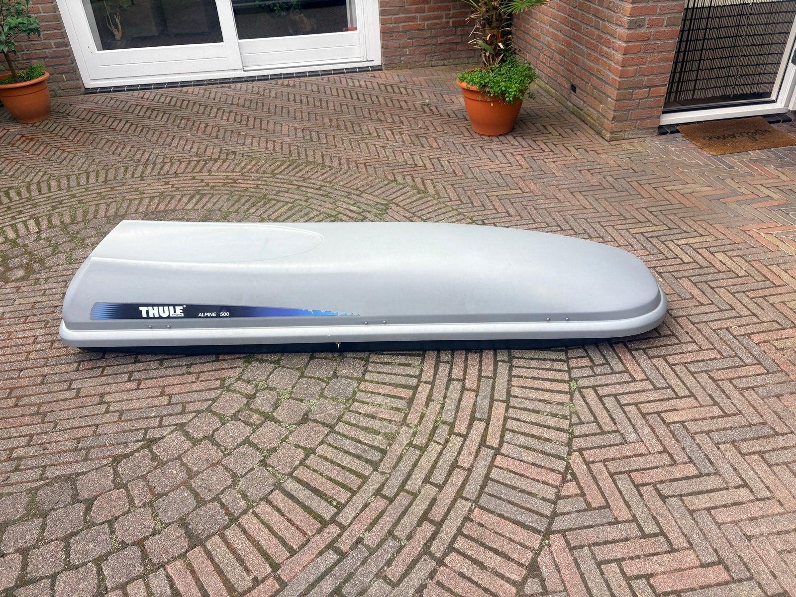Thule Alpine 500 Skibox Dakkoffer, Auto diversen, Ophalen, Gebruikt