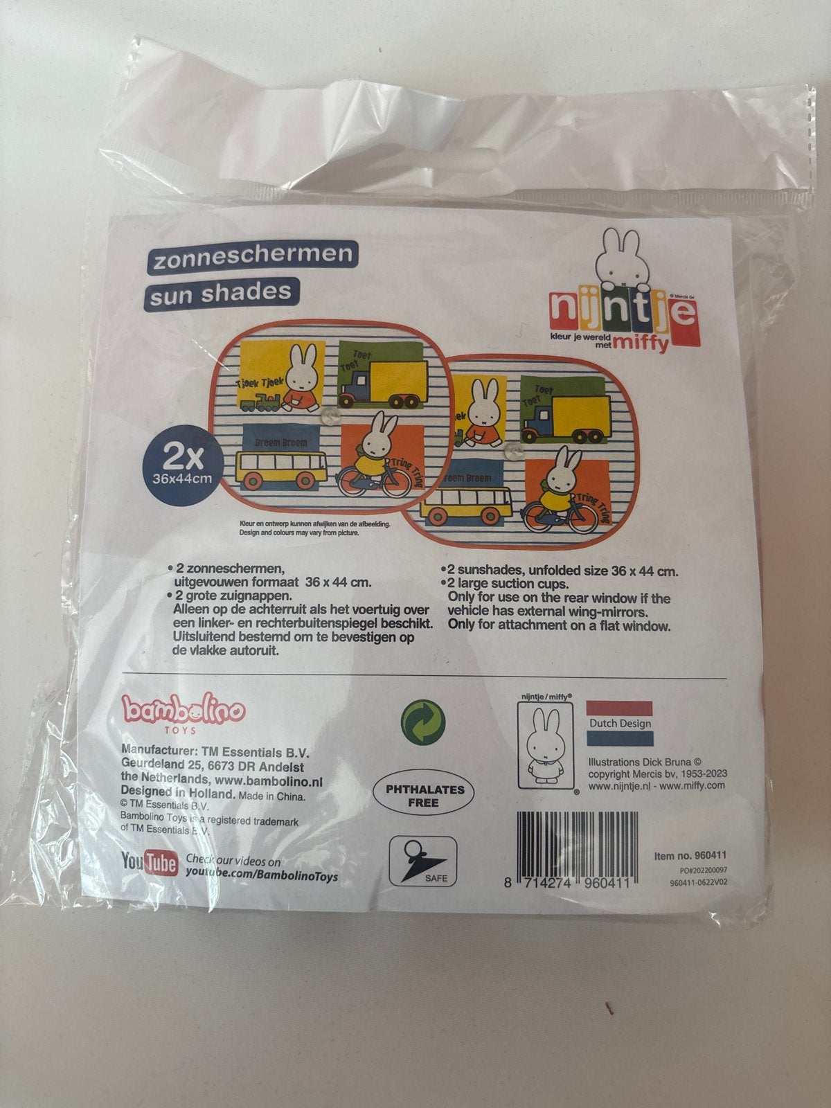 Nijntje Zonneschermen voor Auto (2 stuks), Ophalen, Nieuw