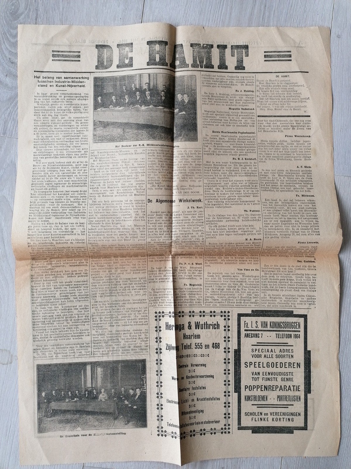 De Hamit - Oprechte Haarlemsche Courant 24 Mei 1924, Ophalen of Verzenden, Gelezen, Krant