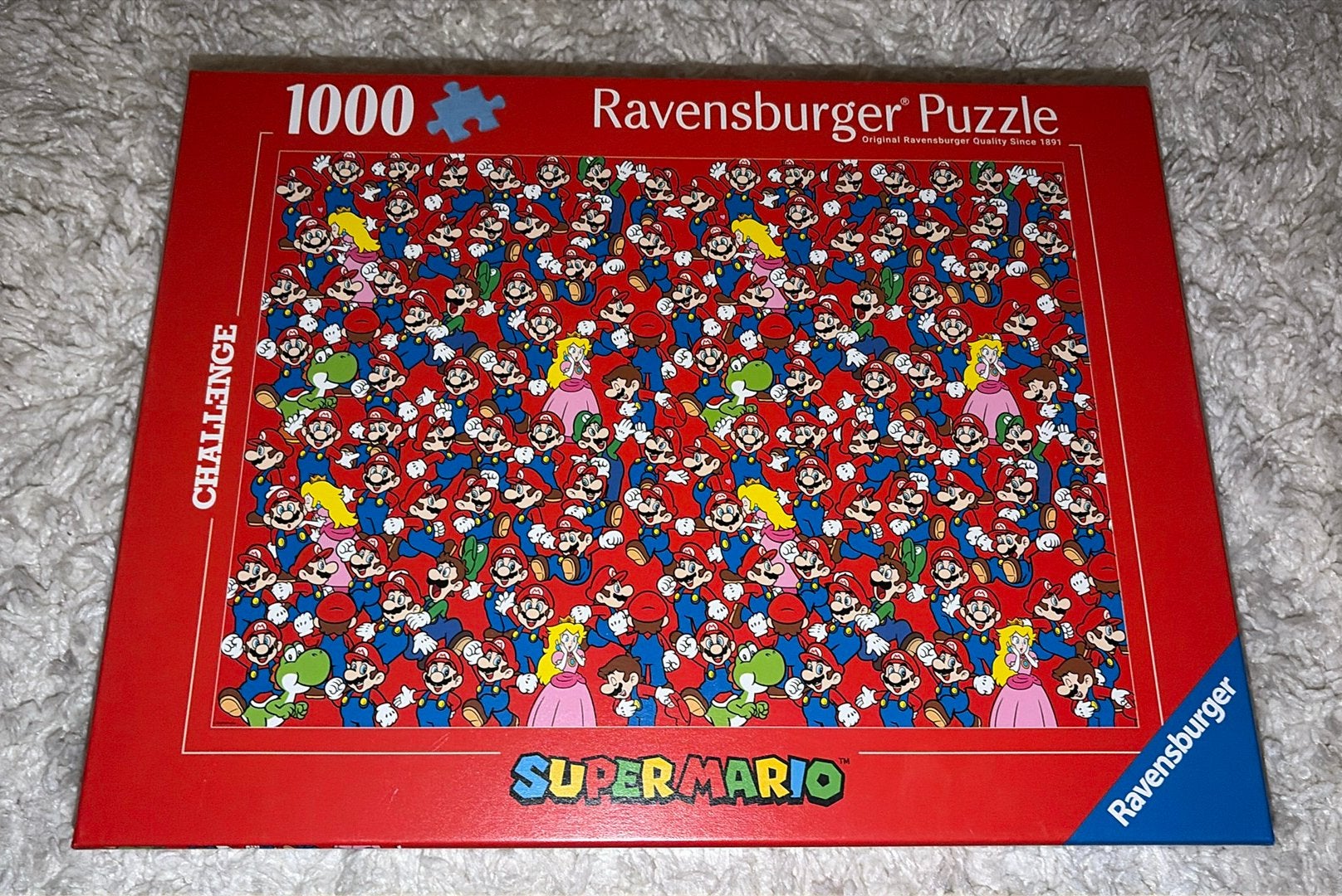 Super Mario Ravensburger Puzzel 1000 Nieuw!!, Ophalen of Verzenden, 500 t/m 1500 stukjes, Nieuw, Legpuzzel