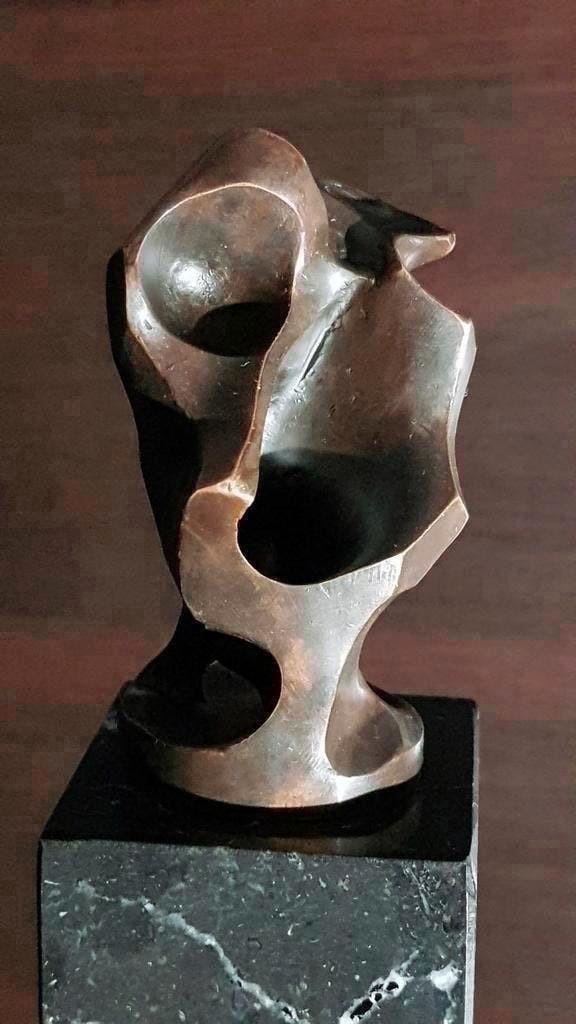 Brons beeld massief abstract Torso, Antiek en Kunst, Antiek | Koper en Brons, Ophalen of Verzenden, Brons