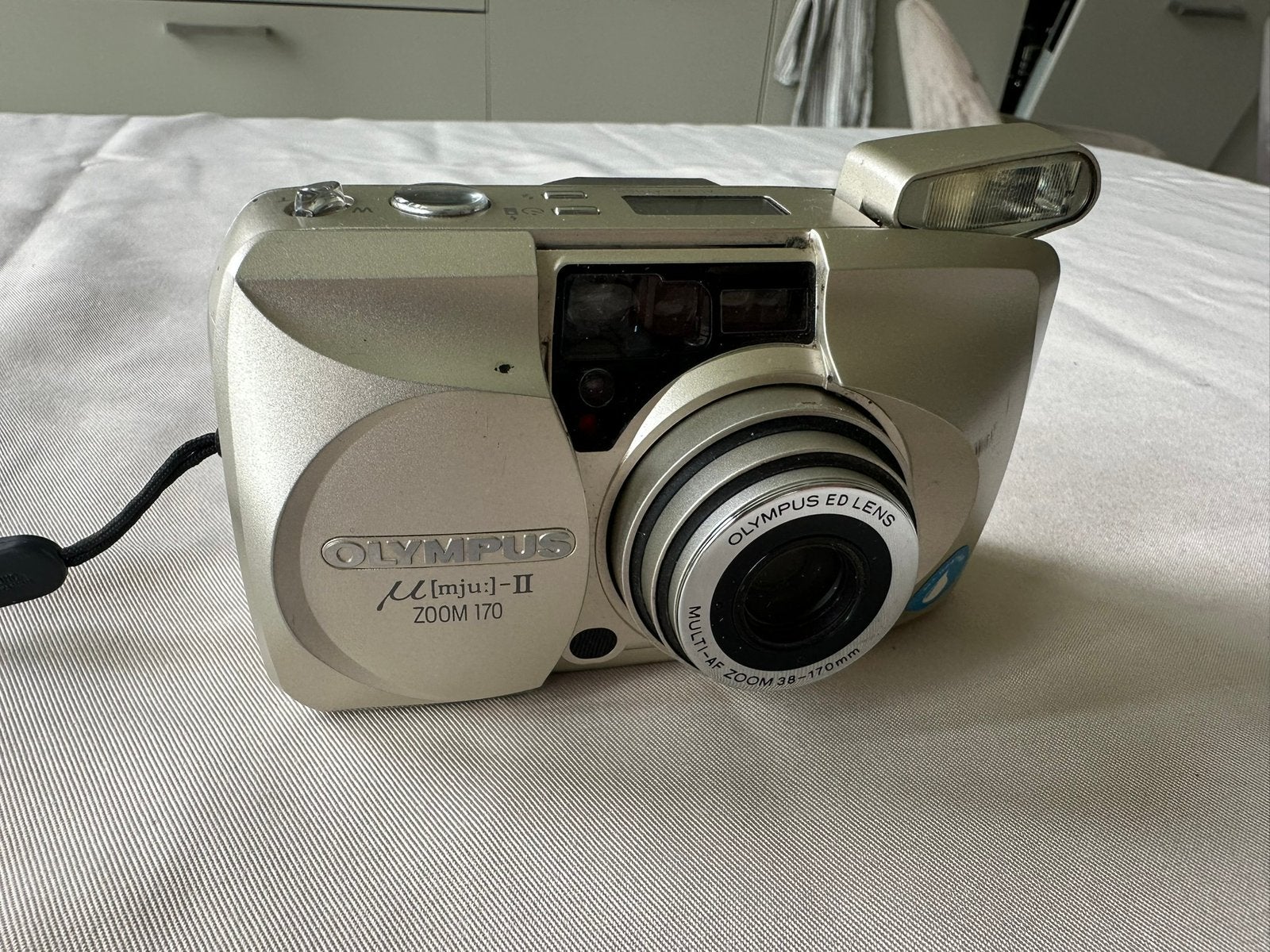 Olympus µ [mju:]-II Zoom 170 –  Analoge Camera, Audio, Tv en Foto, Ophalen, Zo goed als nieuw, Compact, Olympus