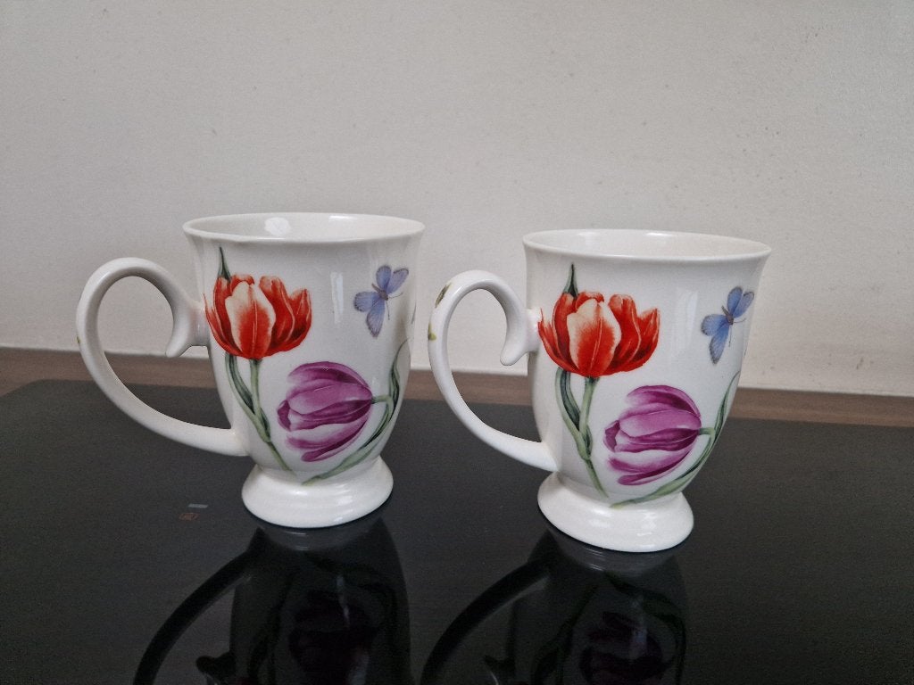JBS servies SEASONS, 2 koffiebekers, Ophalen of Verzenden, Zo goed als nieuw, Overige stijlen, Kop(pen) en/of Schotel(s)