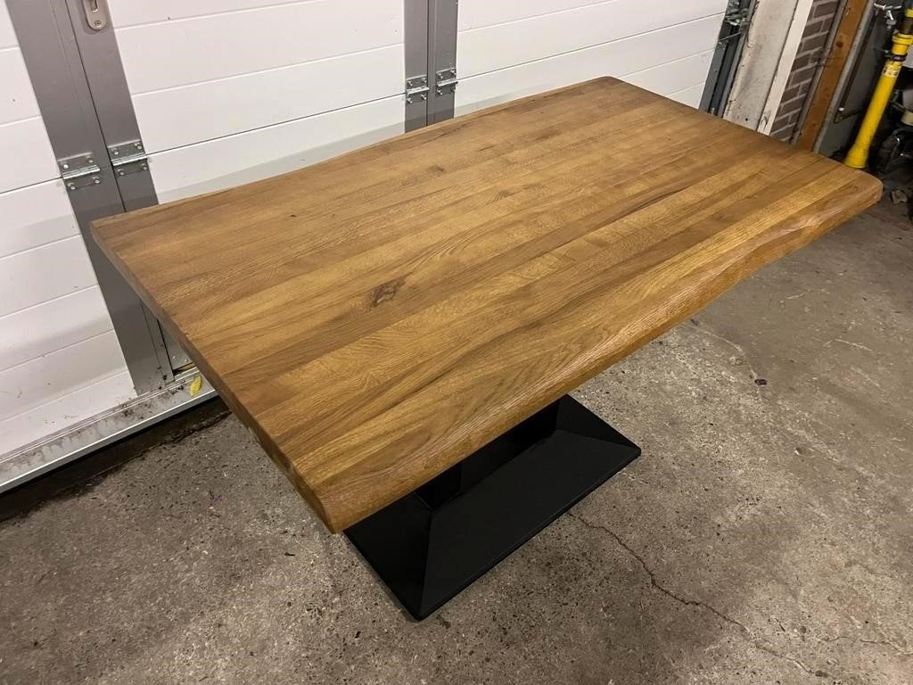 2 stuks eikenhouten horeca restaurant tafels 120x70 cm nieuw, Ophalen