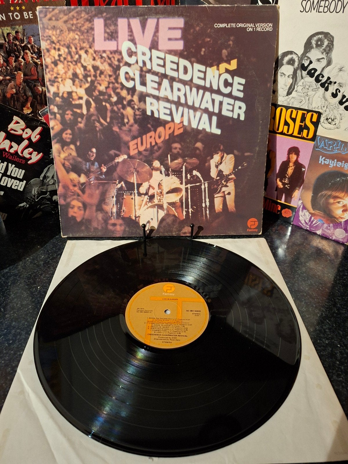 Creedence Clearwater Revival - Live in Europe LP  1973, LP, Rock, Gebruikt, Overige formaten