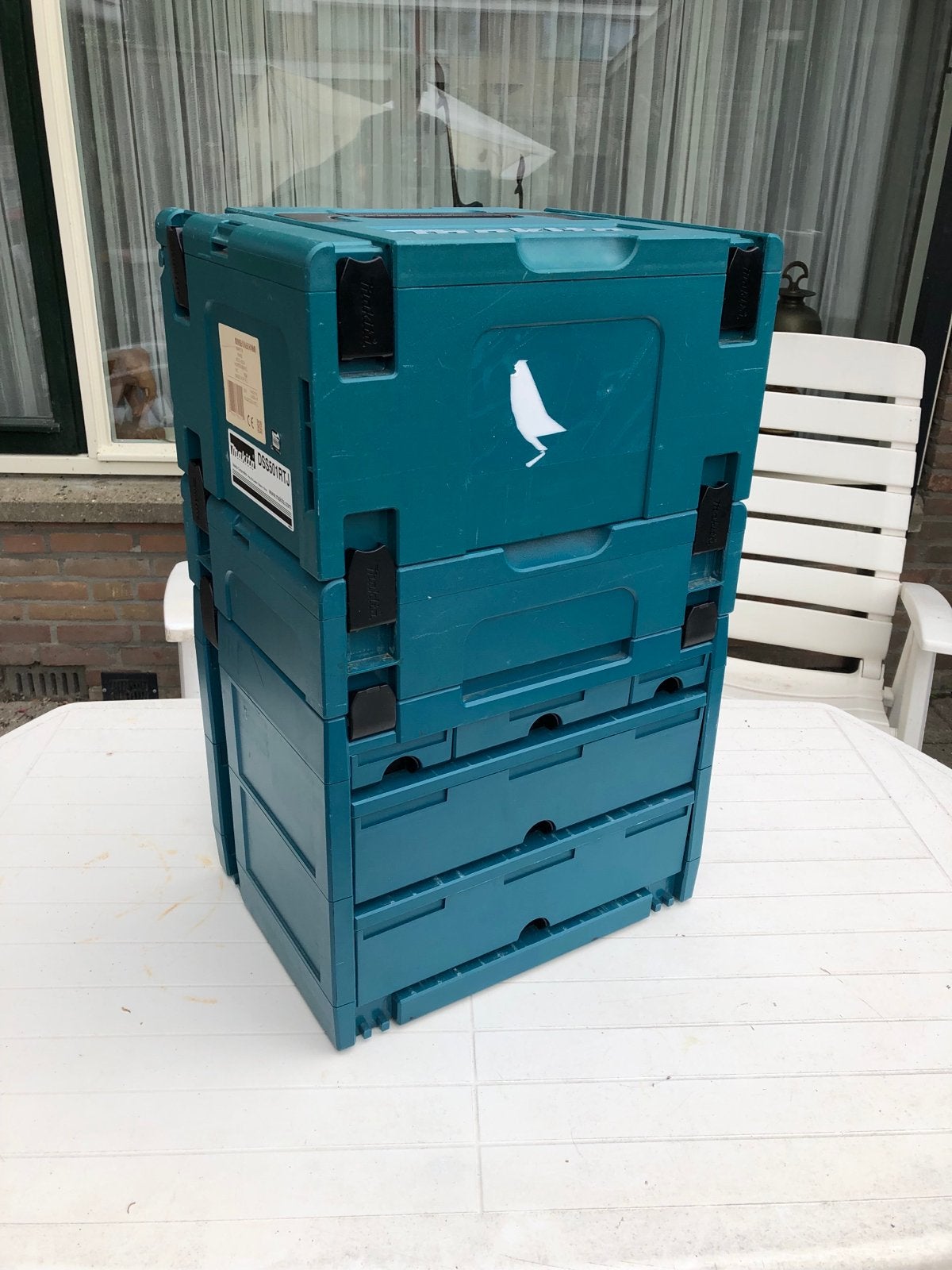 Makita Mbox koffers en ladesysteem - complete set, Ophalen, Gebruikt