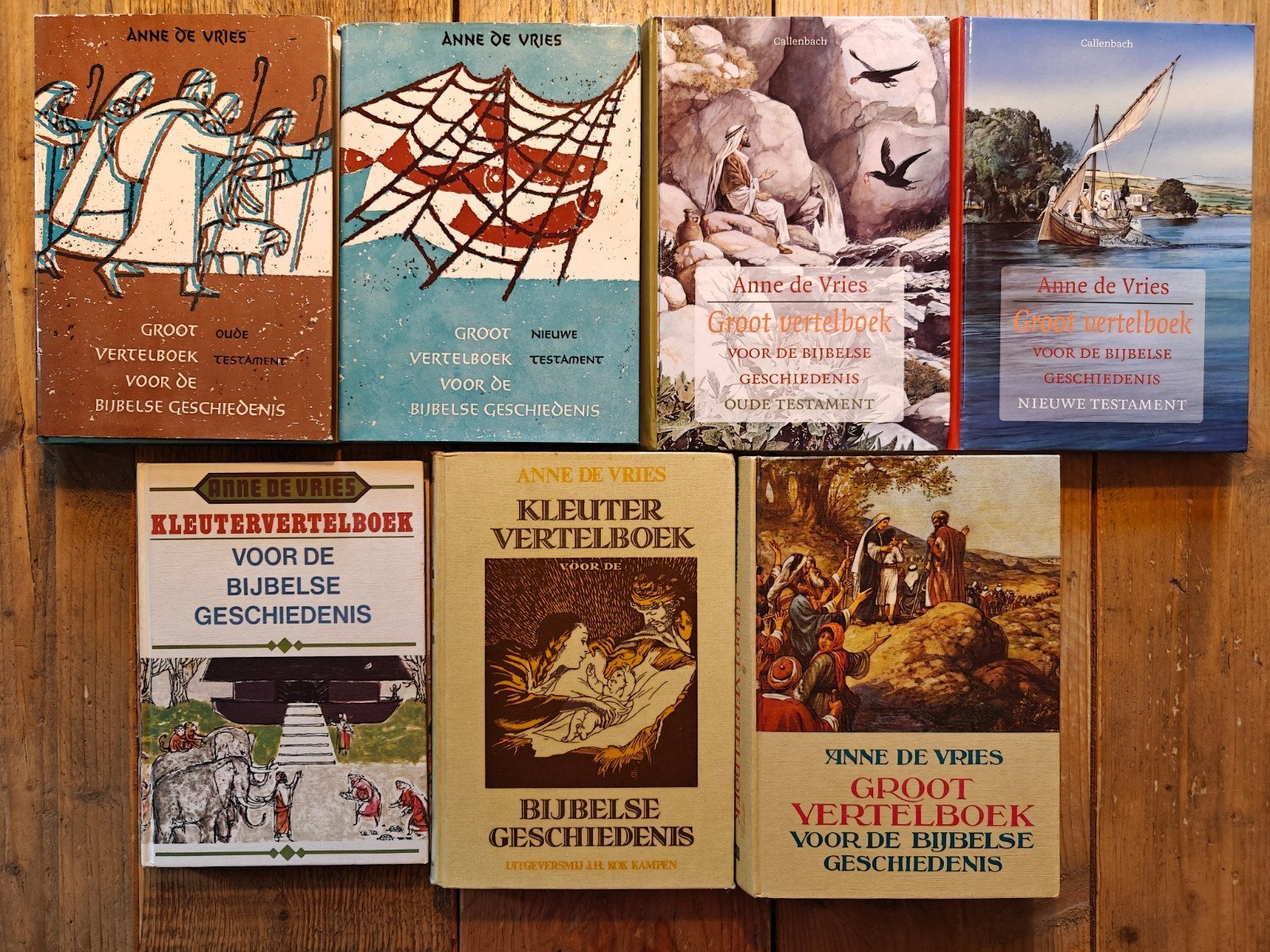 7 Kinderbijbels van Anne de Vries., Ophalen of Verzenden