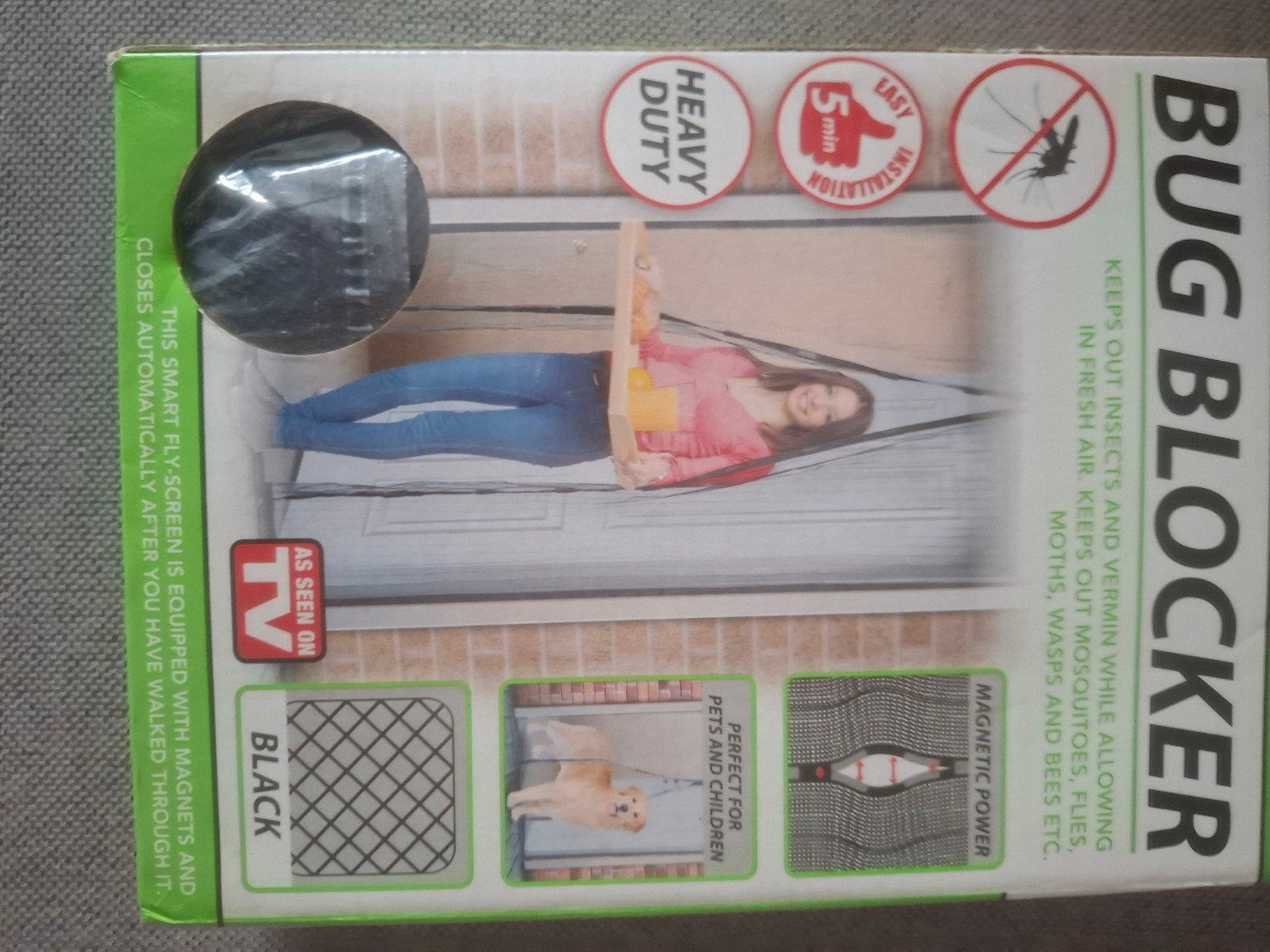 Nieuwe Bug Blocker Hordeur - Nooit gebruikt, 80 tot 100 cm, 215 cm of meer, Hordeur, Nieuw