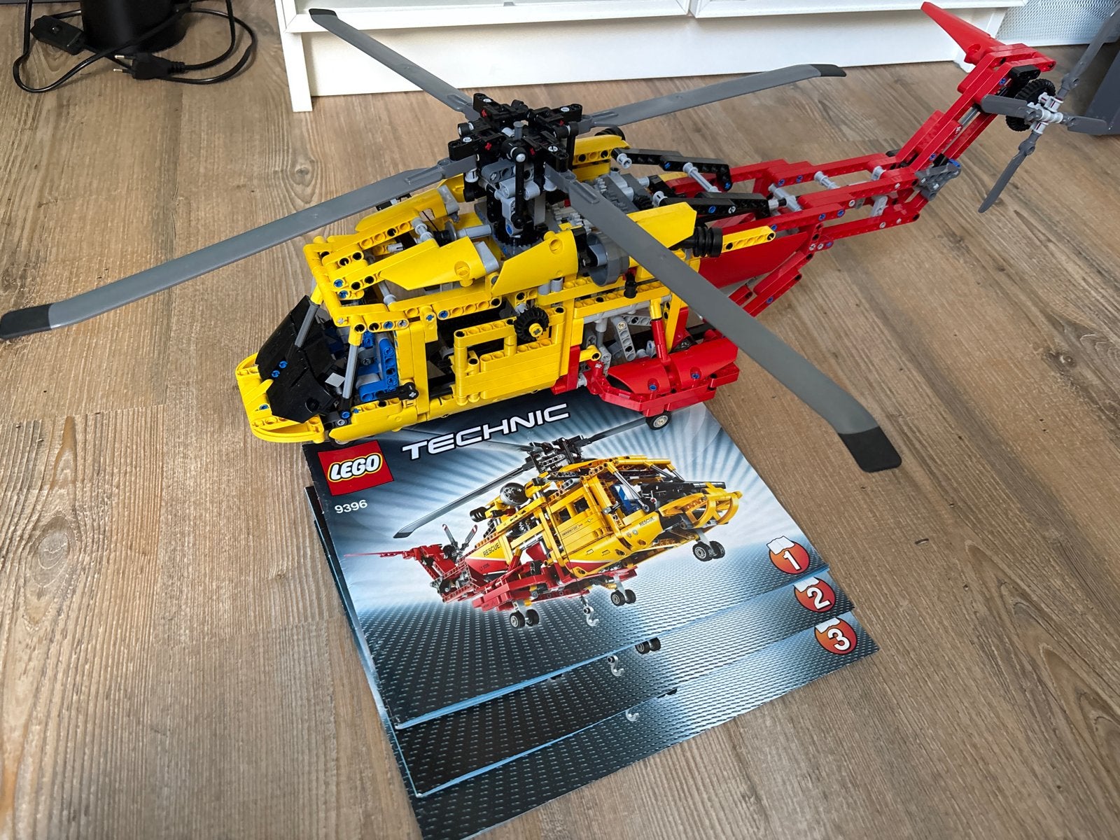 Lego Technic Helikopter 9396 - Compleet met instructies, Kinderen en Baby's, Speelgoed | Duplo en Lego, Gebruikt, Lego, Ophalen of Verzenden