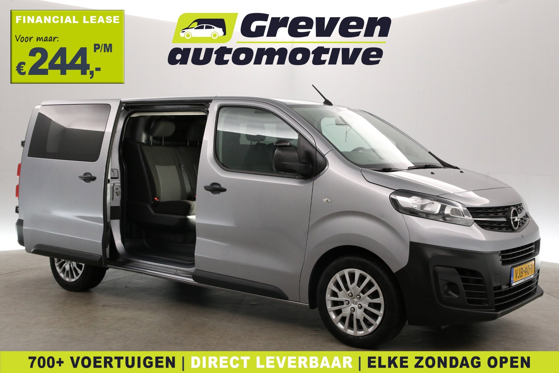 Opel Vivaro 2.0 CDTI L3H1 | DC | 6 Zits | Airco | Cruise | C, Auto's, Voorwielaandrijving, Stof, Gebruikt, Euro 6