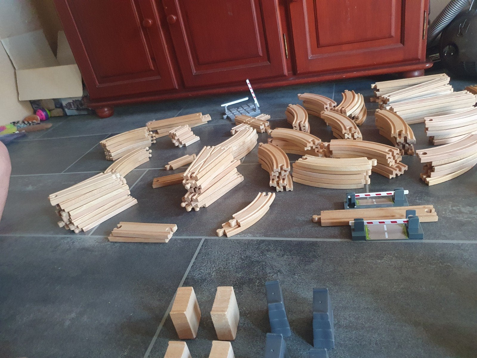 Grote Houten Treinset met Elektrische Treinen & Accessoire, Ophalen