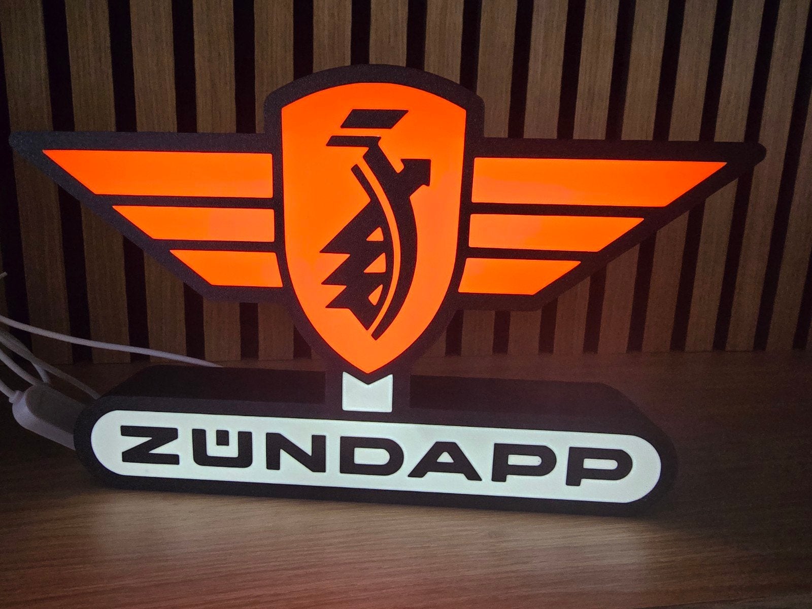 Zundapp LED logo - Uniek en sfeervol, Ophalen of Verzenden