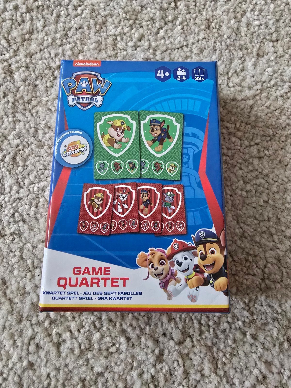 Leuk Paw Patrol kwartetspel in goede staat., Ophalen of Verzenden, Zo goed als nieuw