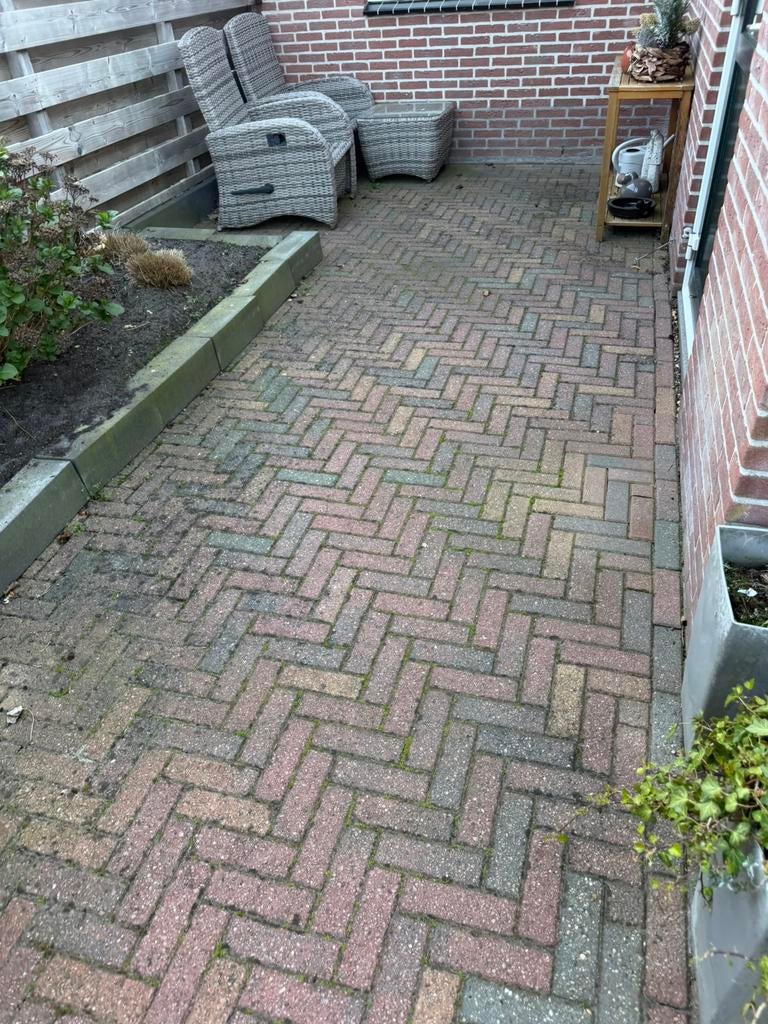 Waaltjes ongeveer 40m2 GRATIS, Tuin en Terras, Tegels en Klinkers, Ophalen, Gebruikt, Klinkers, 10 m² of meer