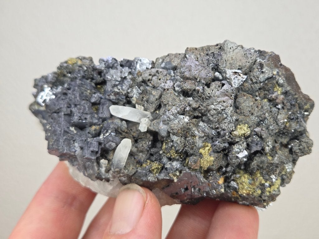Galeniet met Kwarts, Ophalen of Verzenden, Mineraal