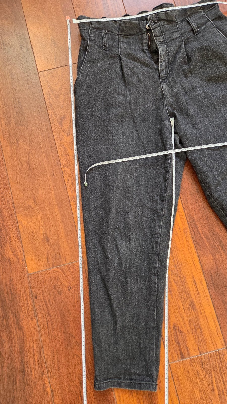Zwarte jeans met hoge taille - Rainbow (Bonprix), Kleding | Dames, Zwart, Maat 42/44 (L), Ophalen of Verzenden, Lang