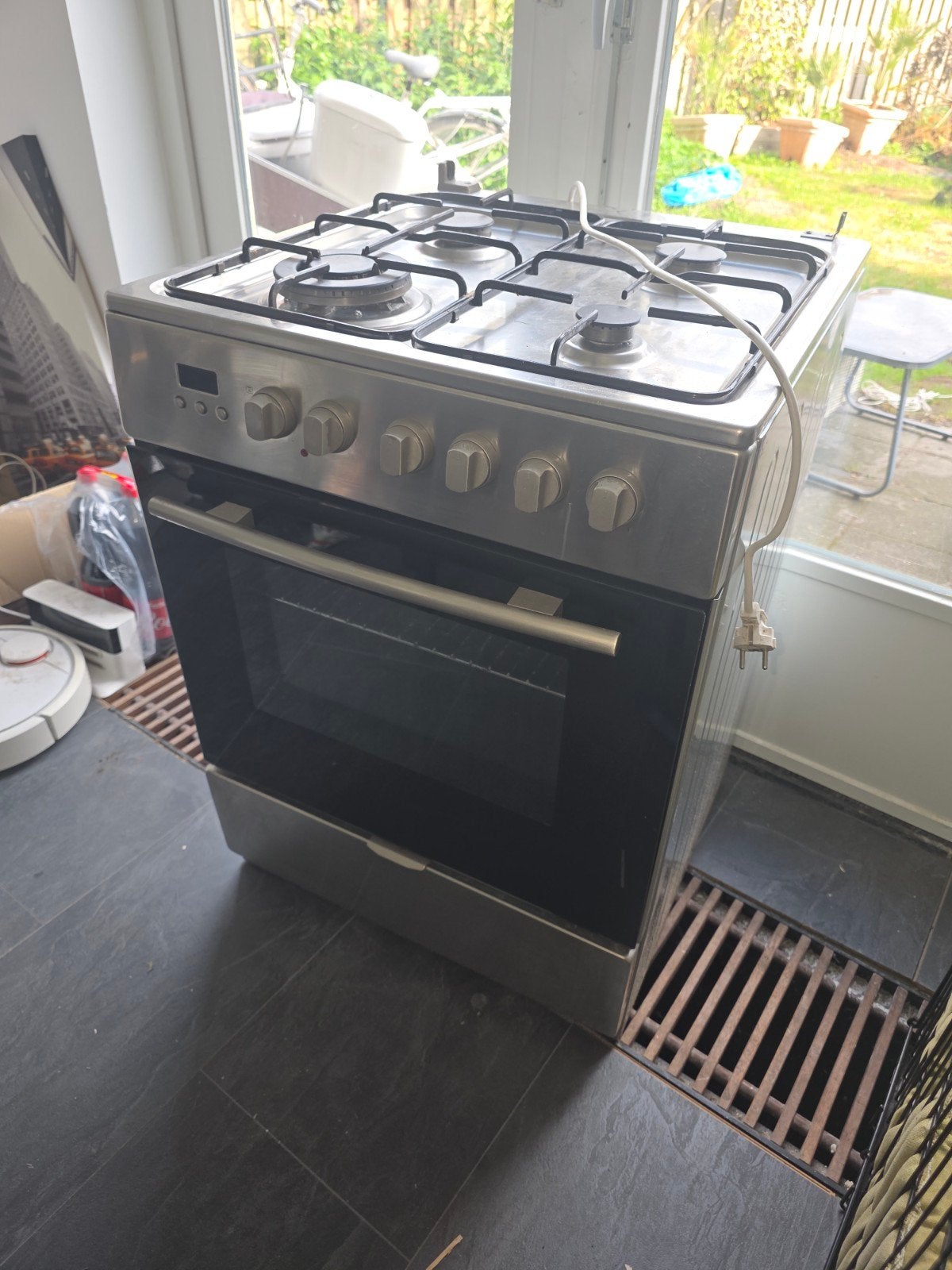 Etna gasfornuis gasstel met oven - zo goed als nieuw, 60 cm of meer, Zo goed als nieuw, Gas, Vrijstaand