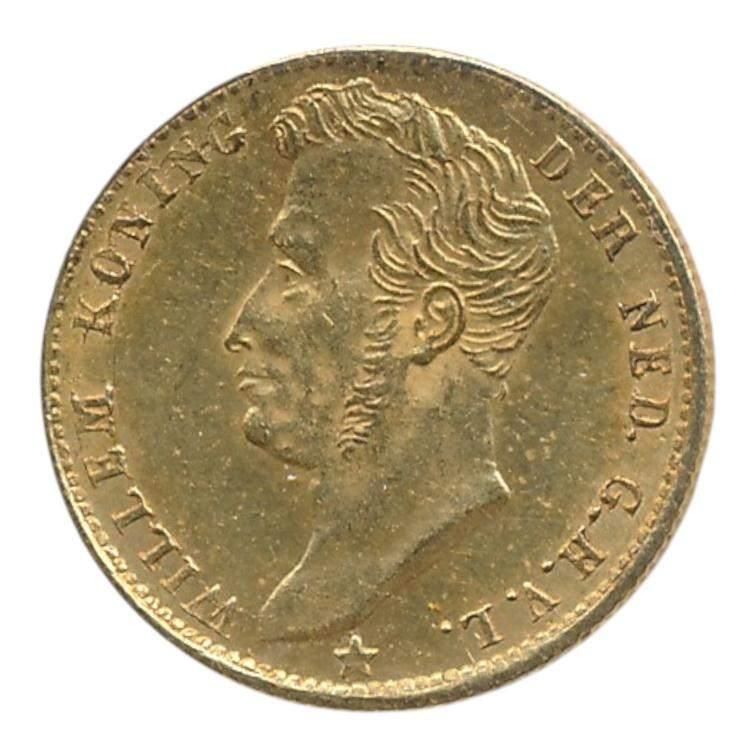 Nederland 5 Gulden 1826 Brussel Willem 1, Ophalen of Verzenden, Koning Willem I, Losse munt, Goud