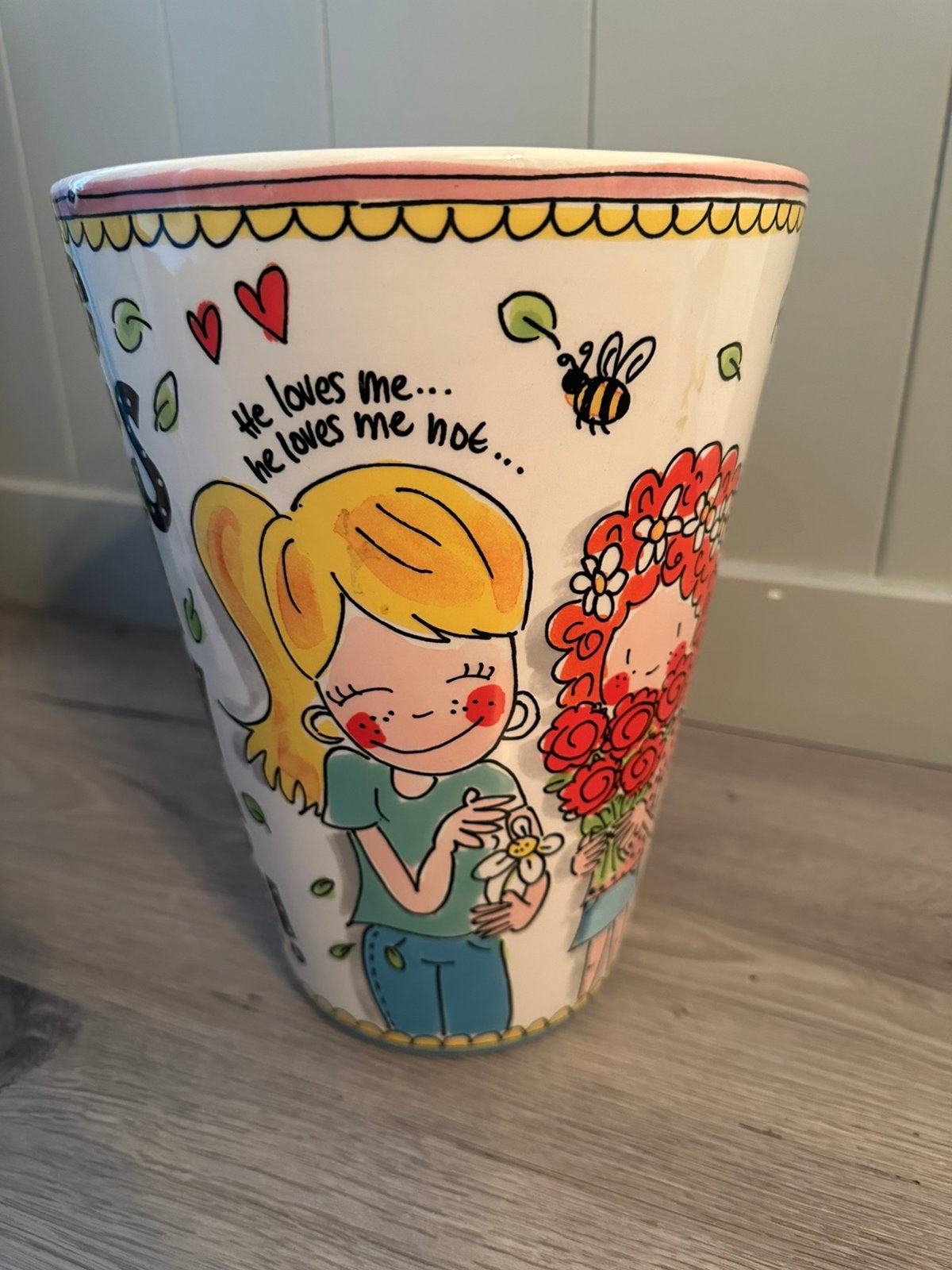 Blond Amsterdam vaas, Huis en Inrichting, Ophalen, Zo goed als nieuw, Meerkleurig, Steen/keramiek