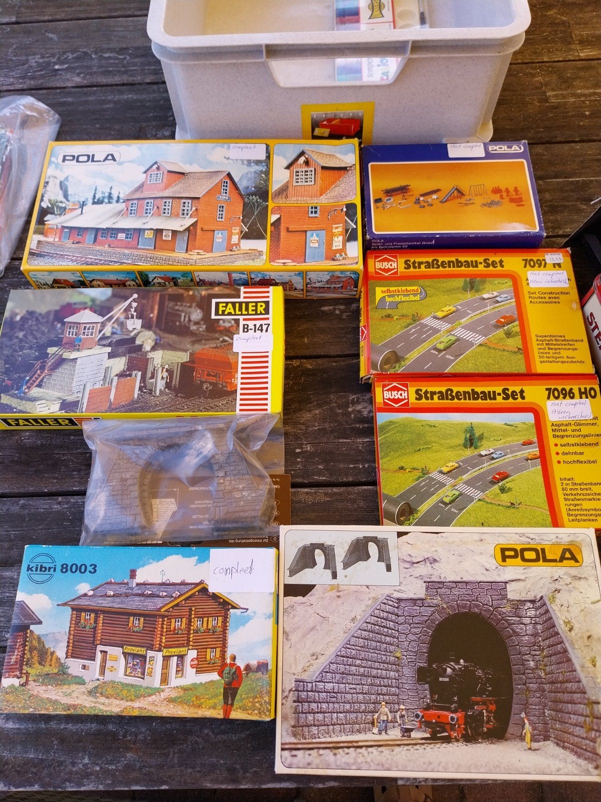 Faller/kibri/busch/pola, bouwpakketten., Overige merken, Gelijkstroom of Wisselstroom, Brug, Tunnel of Gebouw, Nieuw