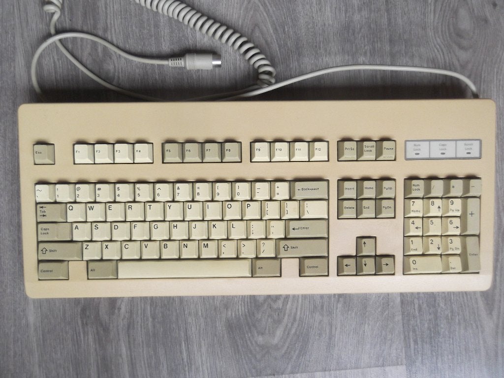 Vintage Cherry G81-300HAU toetsenbord DIN AT XT computers, Computers en Software, Ophalen of Verzenden, Cherry