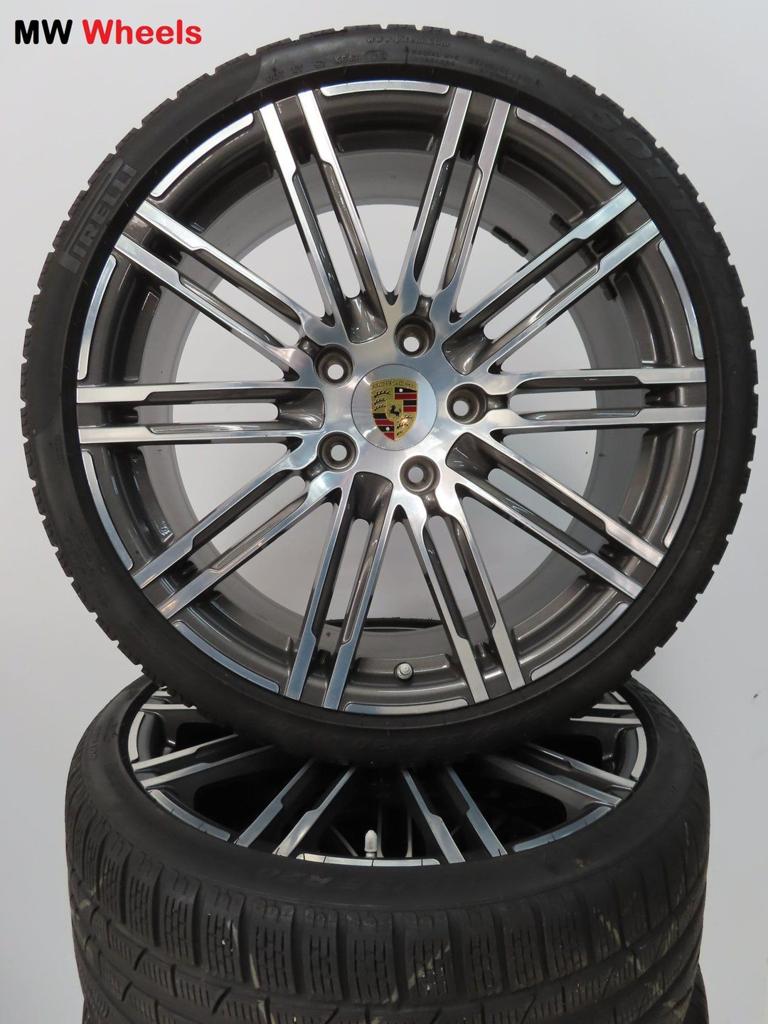Originele Porsche 911 991 20 inch Turbo velgen winterbanden, -, -, Banden en Velgen, 20 inch