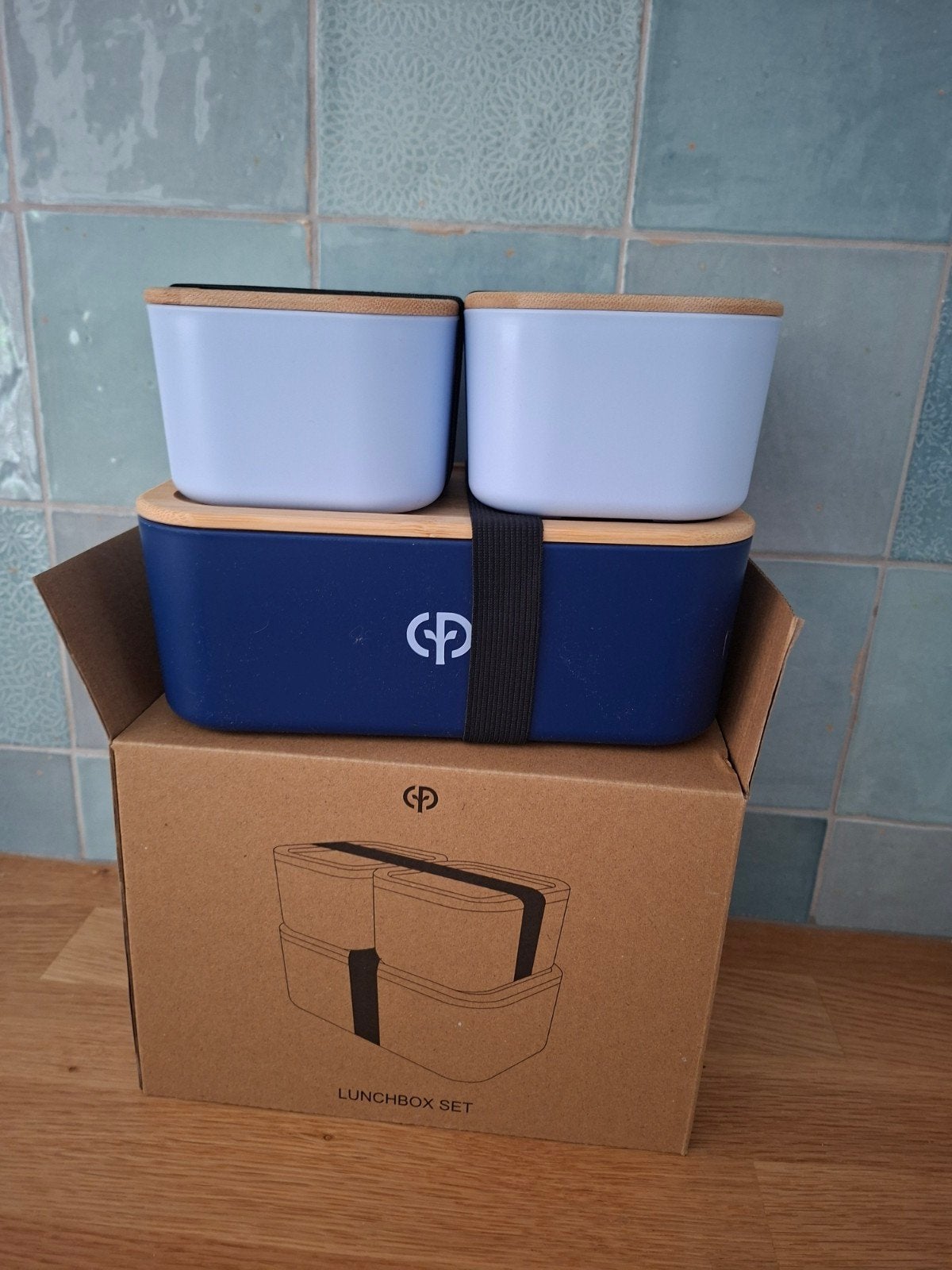 Nieuwe Centerparcs blauwe lunchbox broodtrommel, Huis en Inrichting, Overige materialen, Overige typen, Nieuw, Ophalen of Verzenden