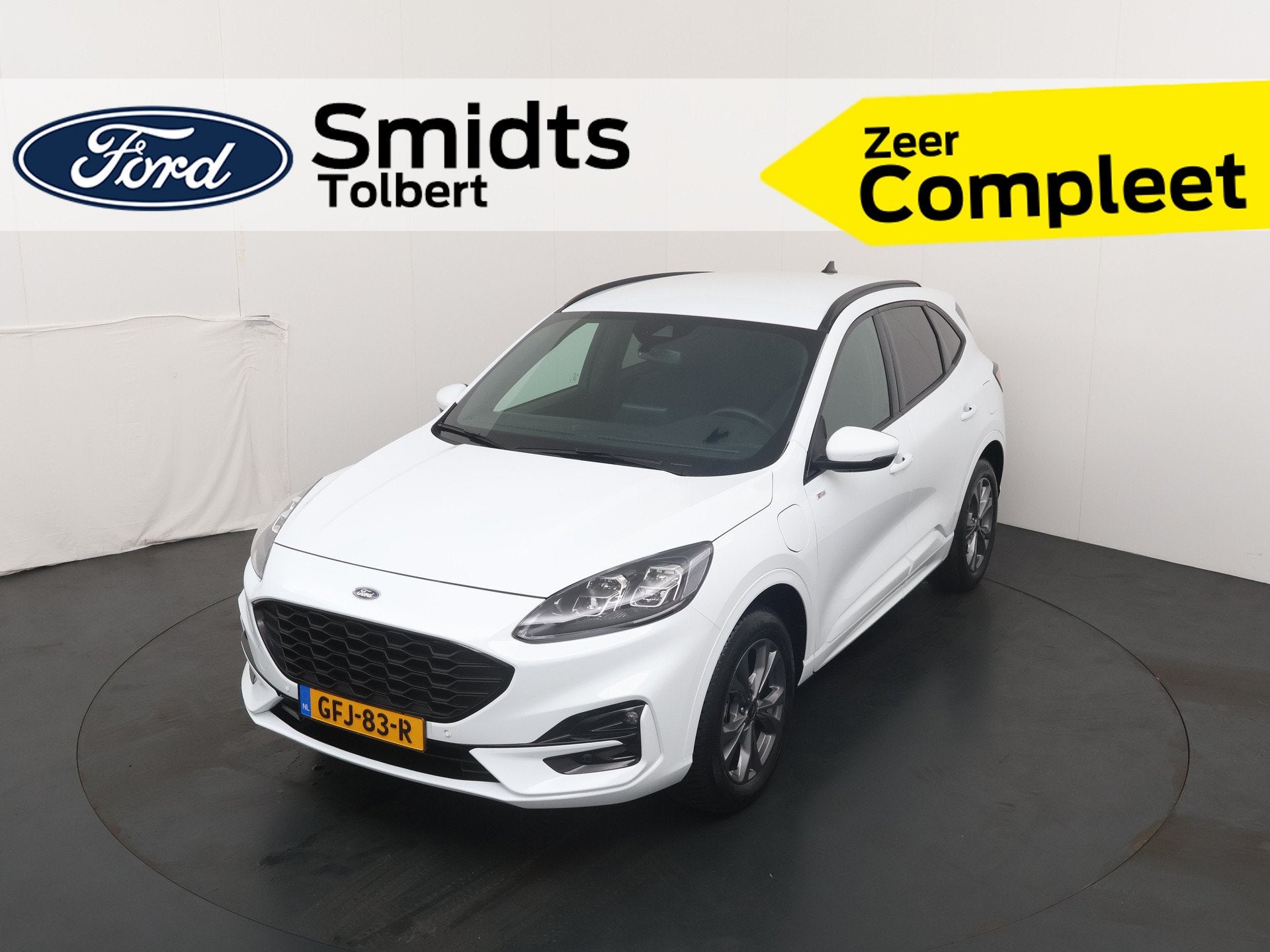 Ford Kuga 2.5 PHEV 225pk ST-Line X Keyless Entry | All Seaso, Auto's, Ford, Gebruikt, 4 cilinders, Leder en Stof, Wit