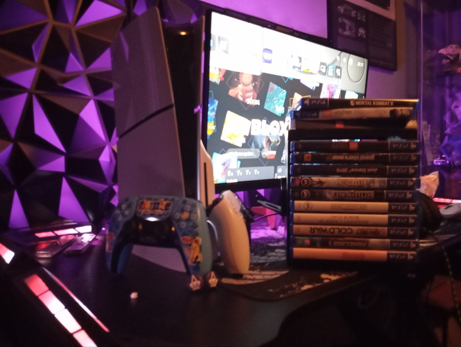 PS5 Slim Disc Edition + Fortnite Limited Edition controller, Ophalen of Verzenden, Zo goed als nieuw