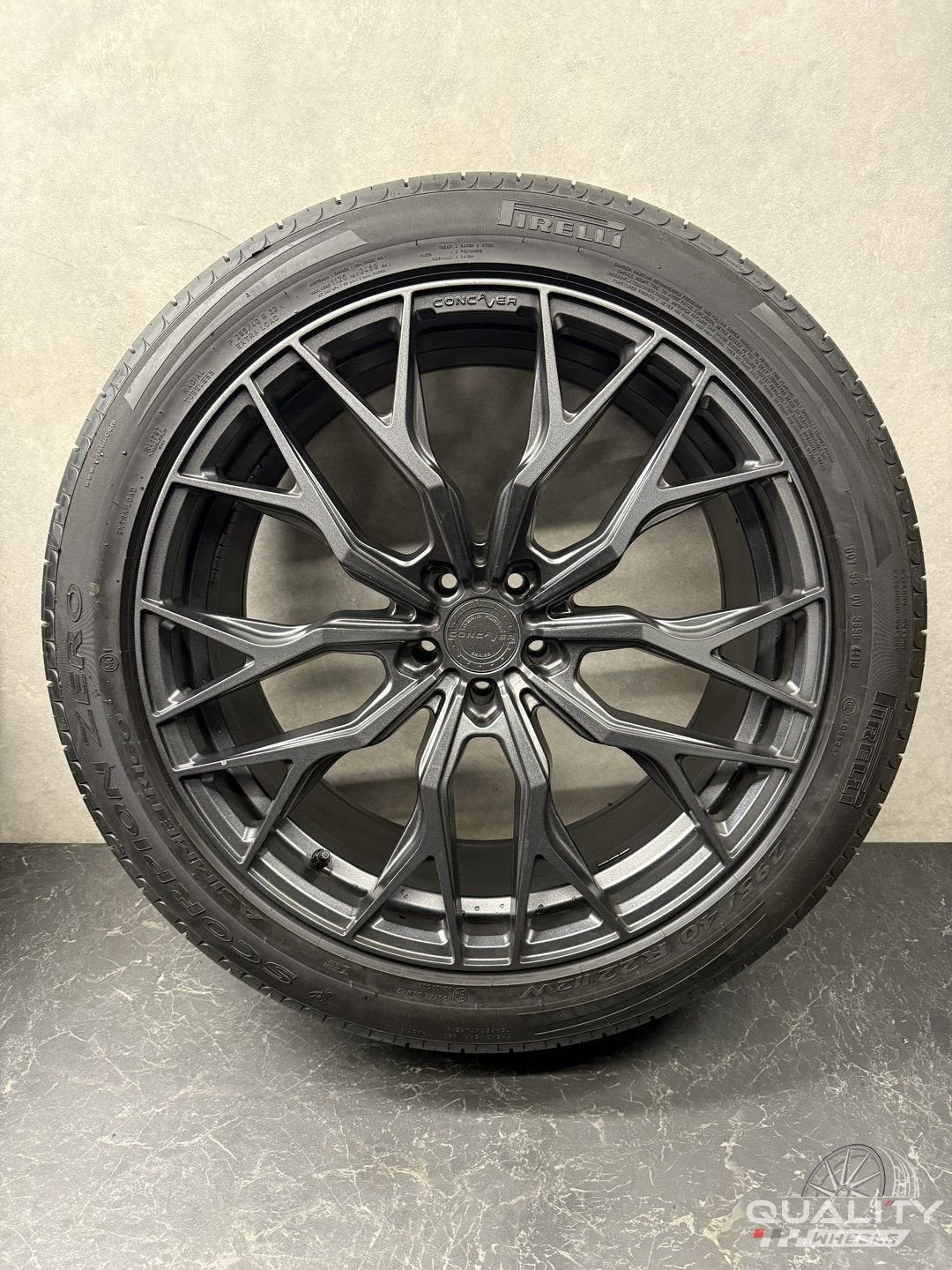 5x112 22” Concaver Audi RS Q8 SQ8 4M Velgen + Banden 295/40/, Gebruikt, 295 mm, -, -