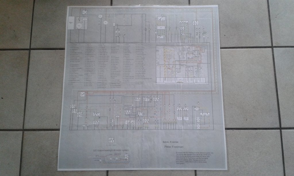 Reliant SST/Sabre electrisch schema, Ophalen of Verzenden