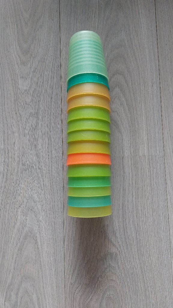 Plastic bekers, Overige typen, Ophalen, Gebruikt, Meerkleurig