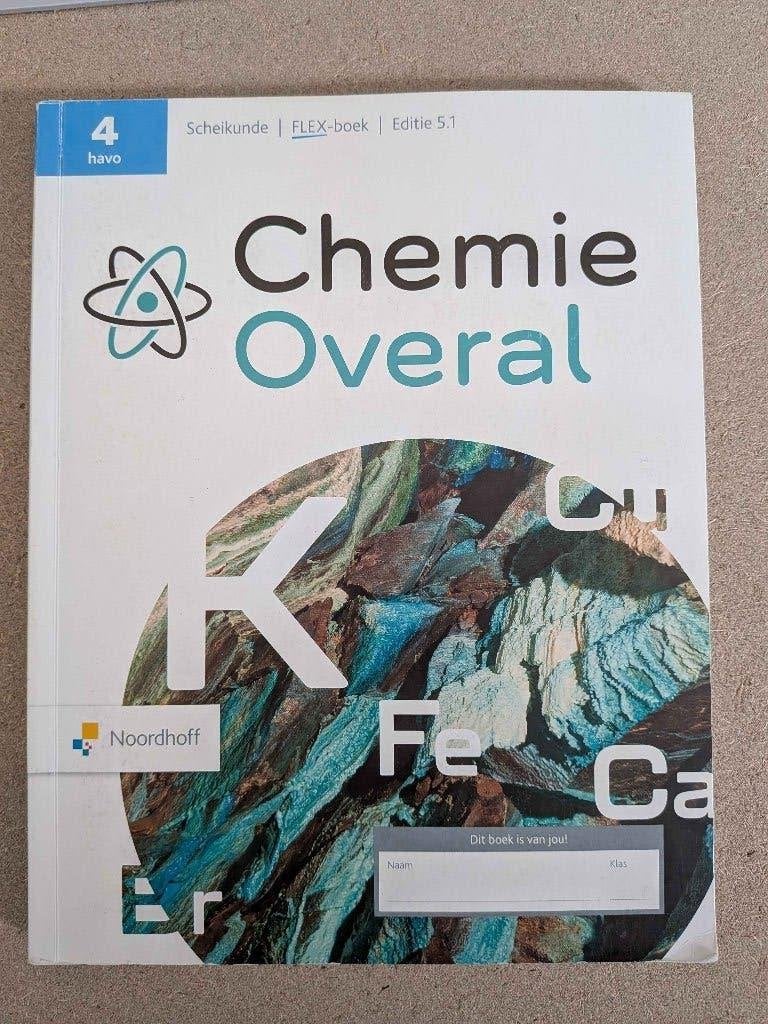 Chemie overal 4 havo scheikunde flex-boek editie 5.1, Gelezen, Scheikunde, Verzenden, HAVO
