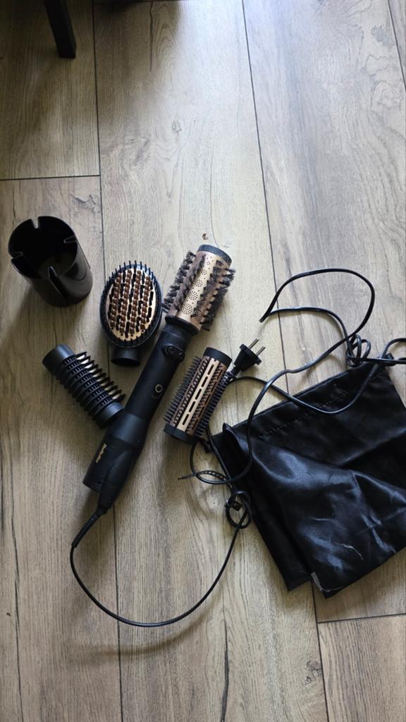 BaByliss Föhn met Roterende Borstel en Opzetstukken, Ophalen of Verzenden, Gebruikt, Föhn of Haardroger