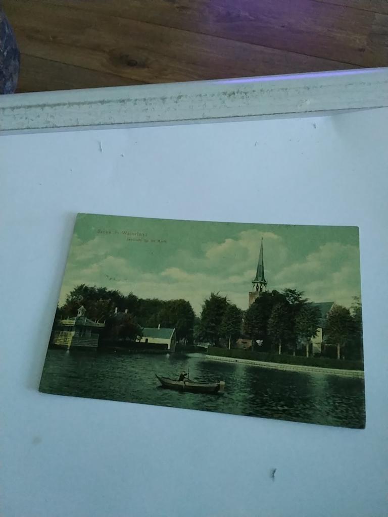 BROEK IN WATERLAND. GEZICHT OP DE KERK. 1911, Ophalen of Verzenden, Voor 1920, Noord-Holland
