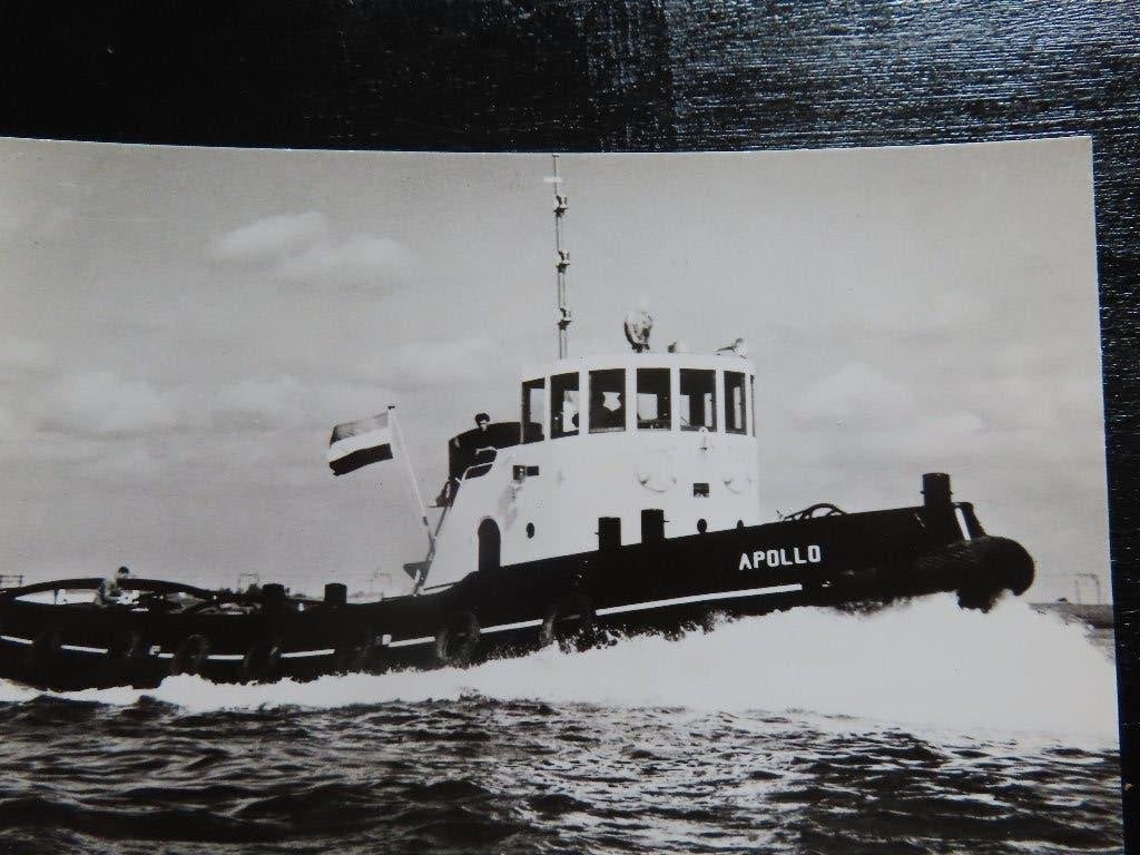 ansichtkaart sleepboot "Apollo" Smit & co, Verzamelen, Scheepvaart, Ophalen of Verzenden, Gebruikt, Motorboot, Kaart, Foto of Prent