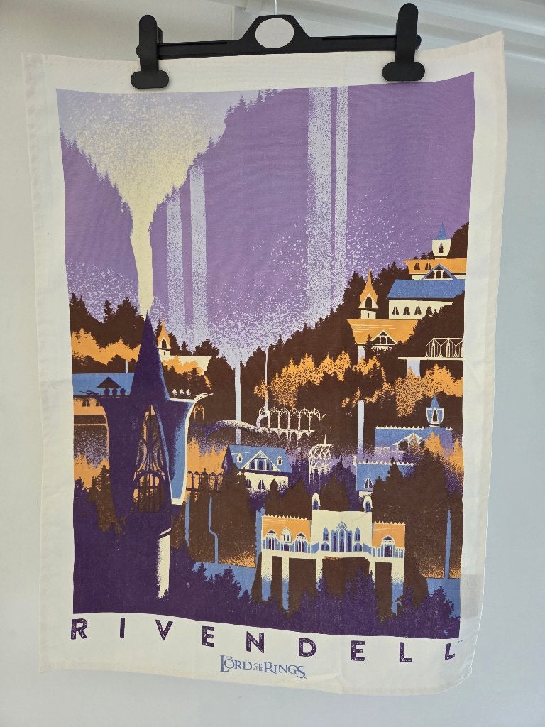 Rivendell theedoek, Ophalen of Verzenden, Nieuw, Paars, Theedoek of Handdoek