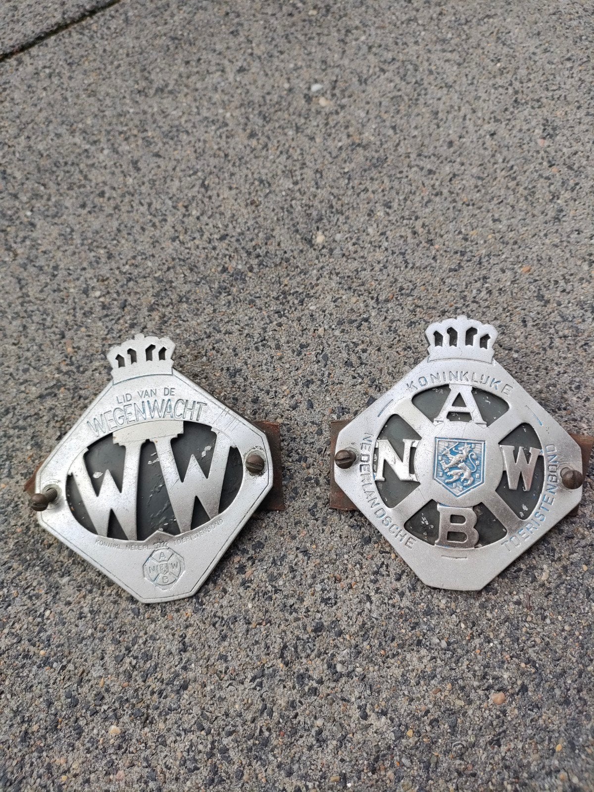 ANWB Wegenwacht emblemen, Ophalen of Verzenden, Gebruikt