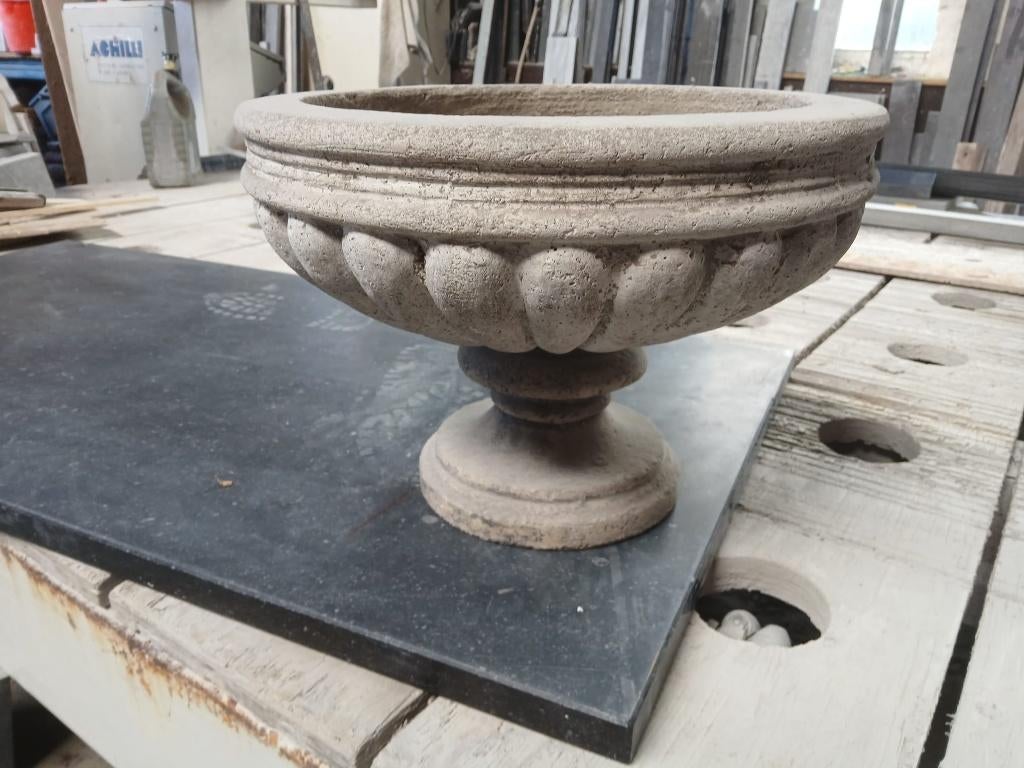 bloembak, plantenbak, Tuin en Terras, Steen, Gebruikt, Minder dan 30 cm, Rond