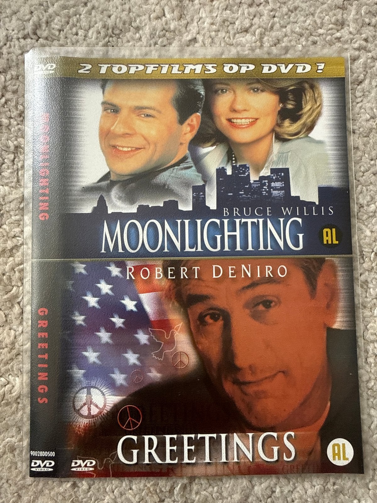 Moonlighting & Greetings - 2 Topfilms op DVD!, Ophalen, Nederlands, Vanaf 12 jaar, Inclusief doosje