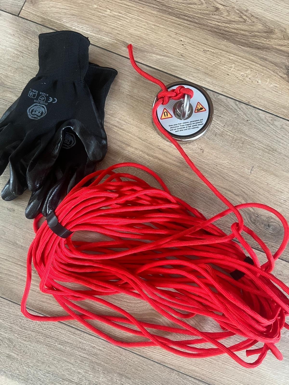 Vismagneet 400KG met 20m touw en handschoenen, Ophalen, Zo goed als nieuw, Overige typen