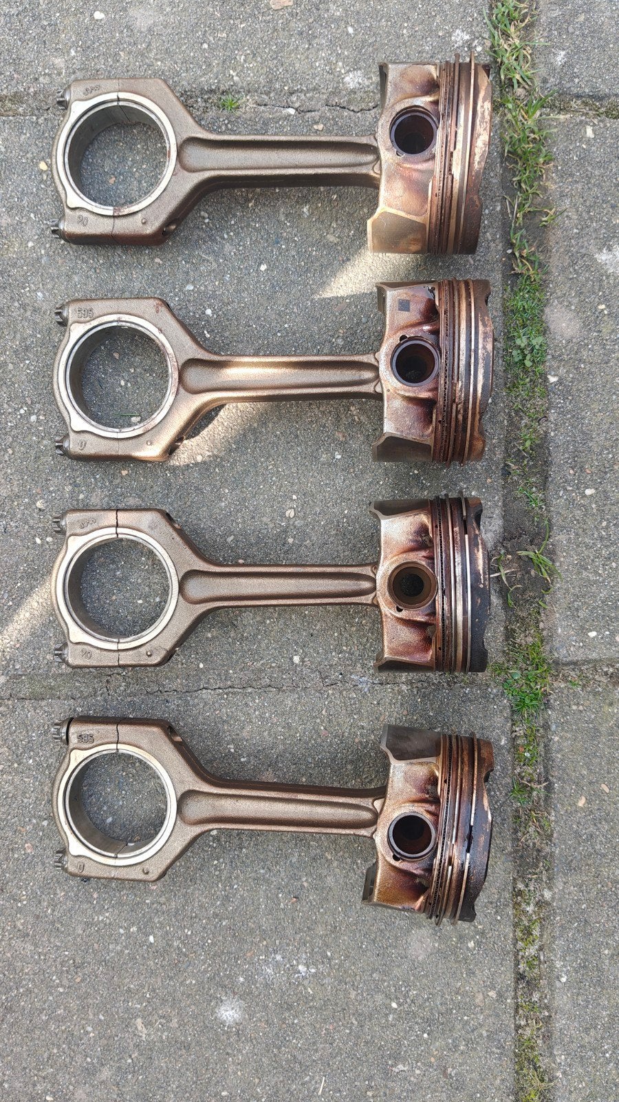 4x Zuiger met drijfstang BMW N55 (11258619196), Ophalen of Verzenden, Gebruikt, BMW
