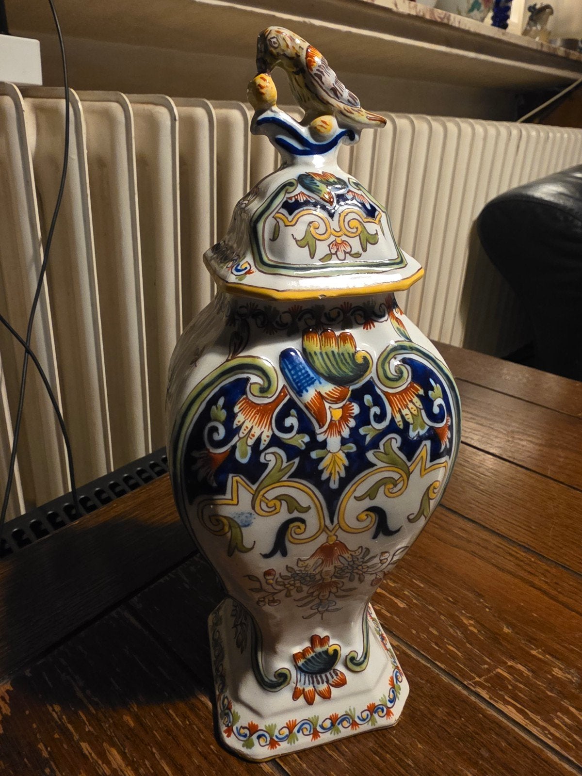 Antiek Delfts aardewerk deksel vaas  de porceleyne fles, Antiek en Kunst, Antiek | Keramiek en Aardewerk, Ophalen of Verzenden