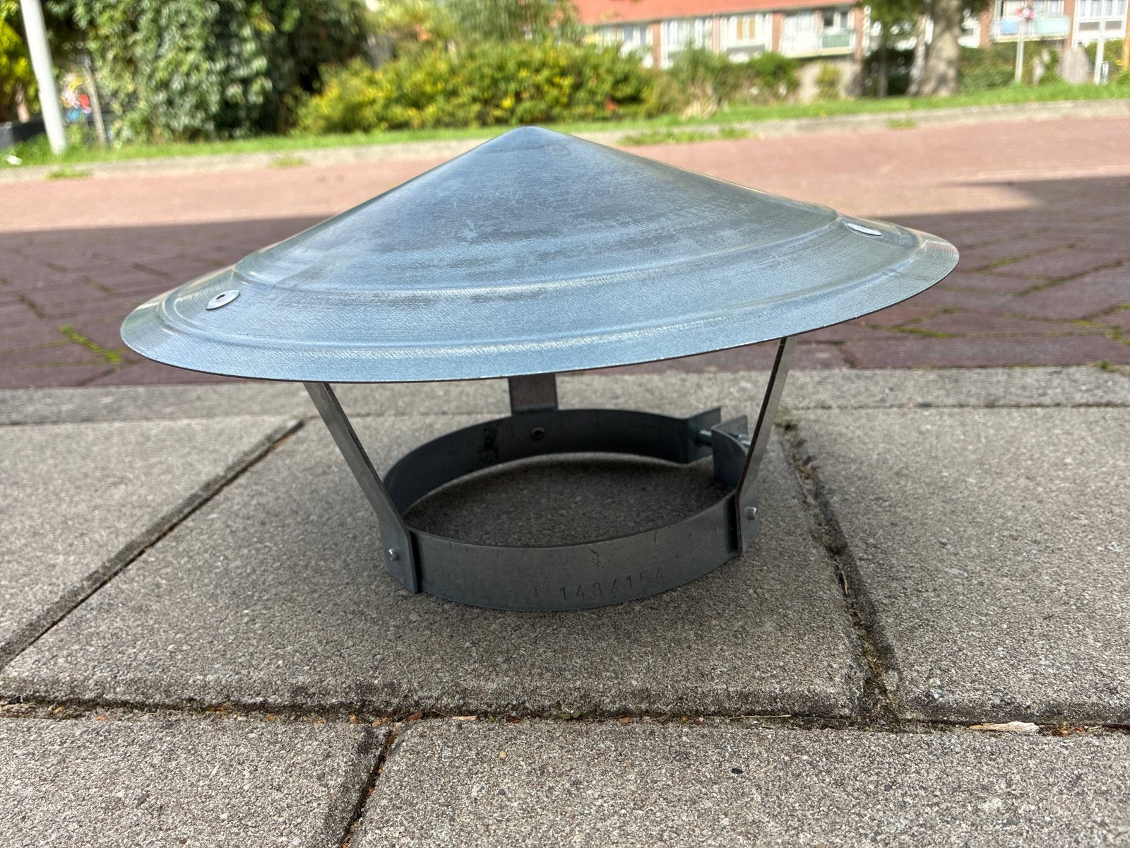 Gegalvaniseerde regenkap zo goed als nieuw, Ophalen of Verzenden, Zo goed als nieuw