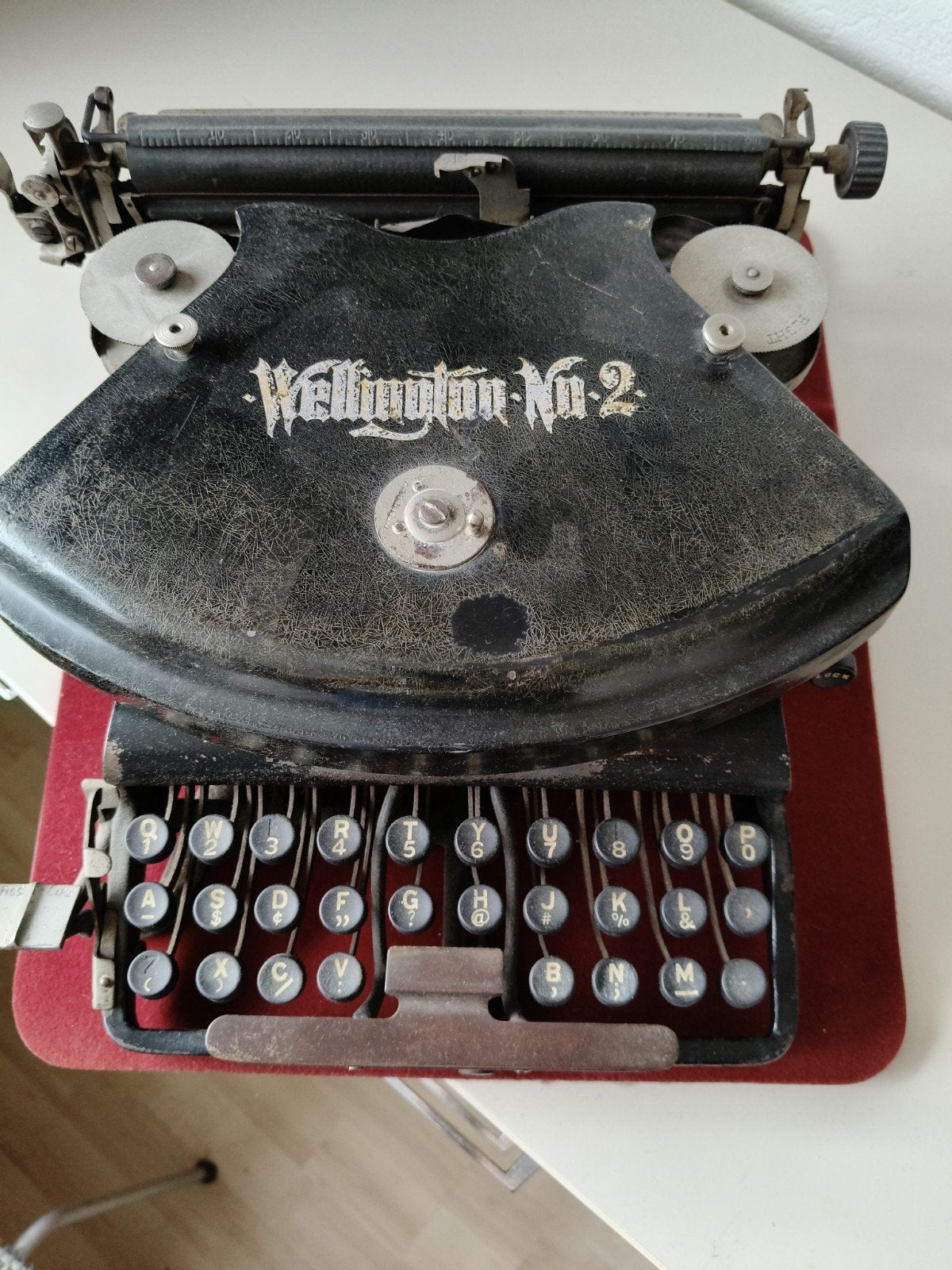 antiek schrijfmachine, Ophalen of Verzenden, Gebruikt